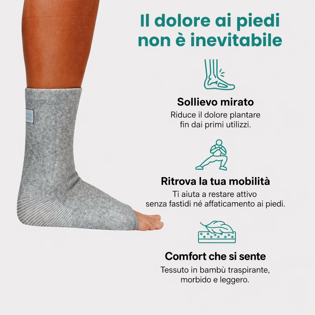Calzini antifatica in bambù