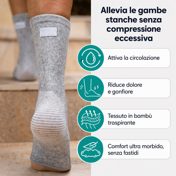 Calzini antifatica in bambù